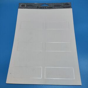 DIY Place Cards White & Silver Gartner Studios Party Wedding Shower 12 Sheets